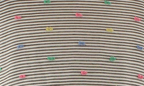 Popatu Kids' Stripe Clip Dot Cotton Party Dress In Green
