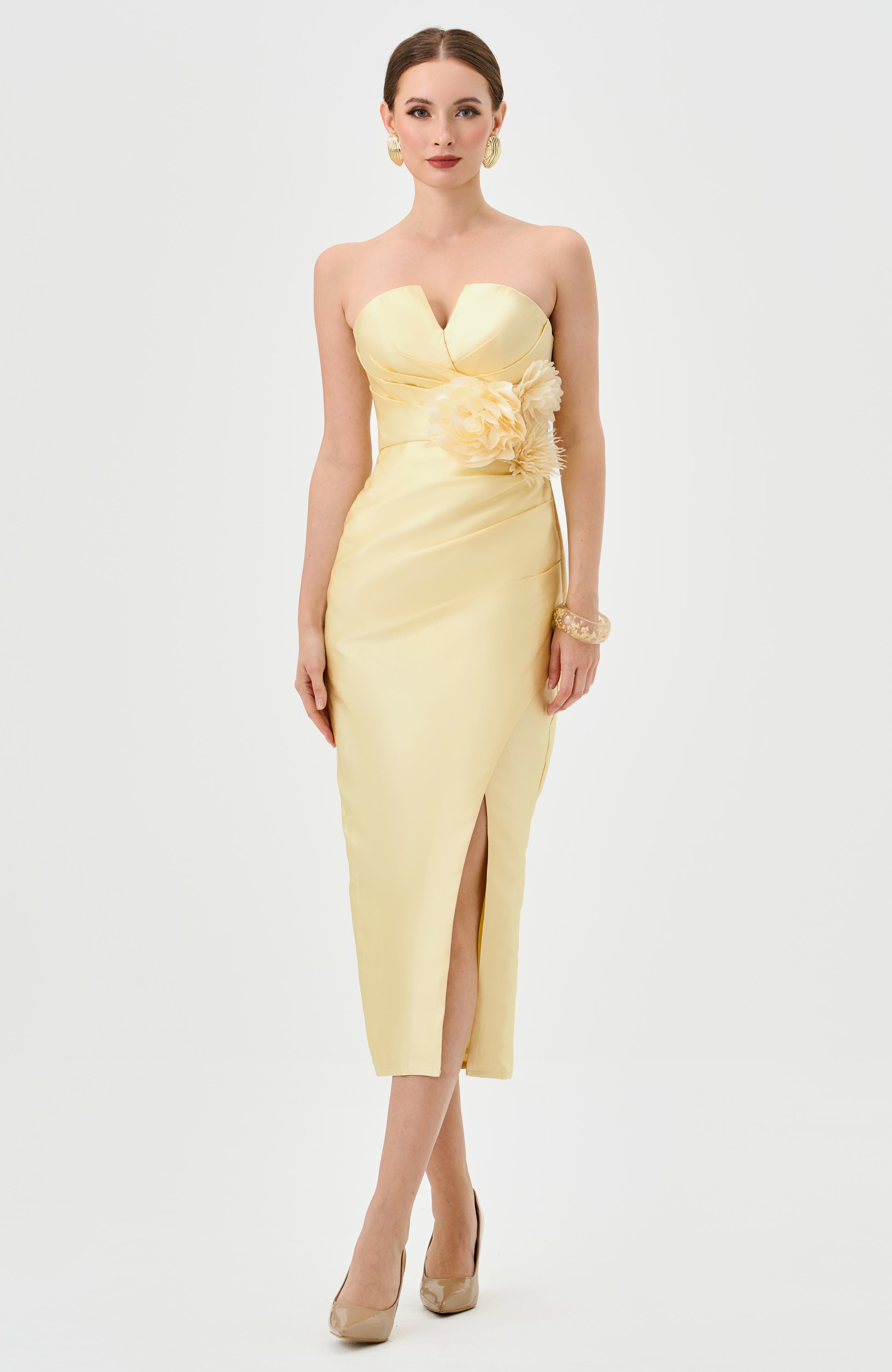 Raina Strapless Midi