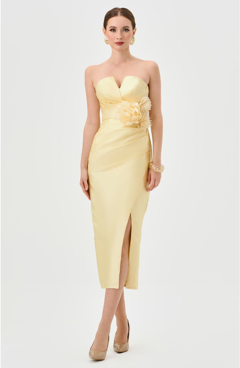 Bariano Raina Strapless Midi, Main, color, 