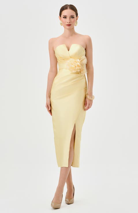 Raina Strapless Midi