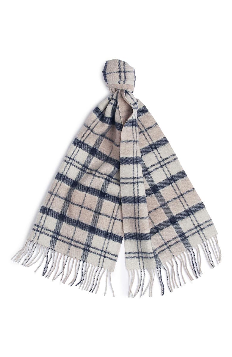 Barbour Jemma Plaid Double Face Lambswool Fringe Scarf, Alternate, color, 