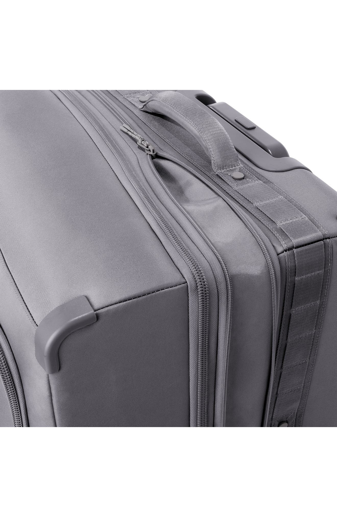 Dagne Dover Sydney Checked Rolling Luggage, Alternate, color, Ash Grey