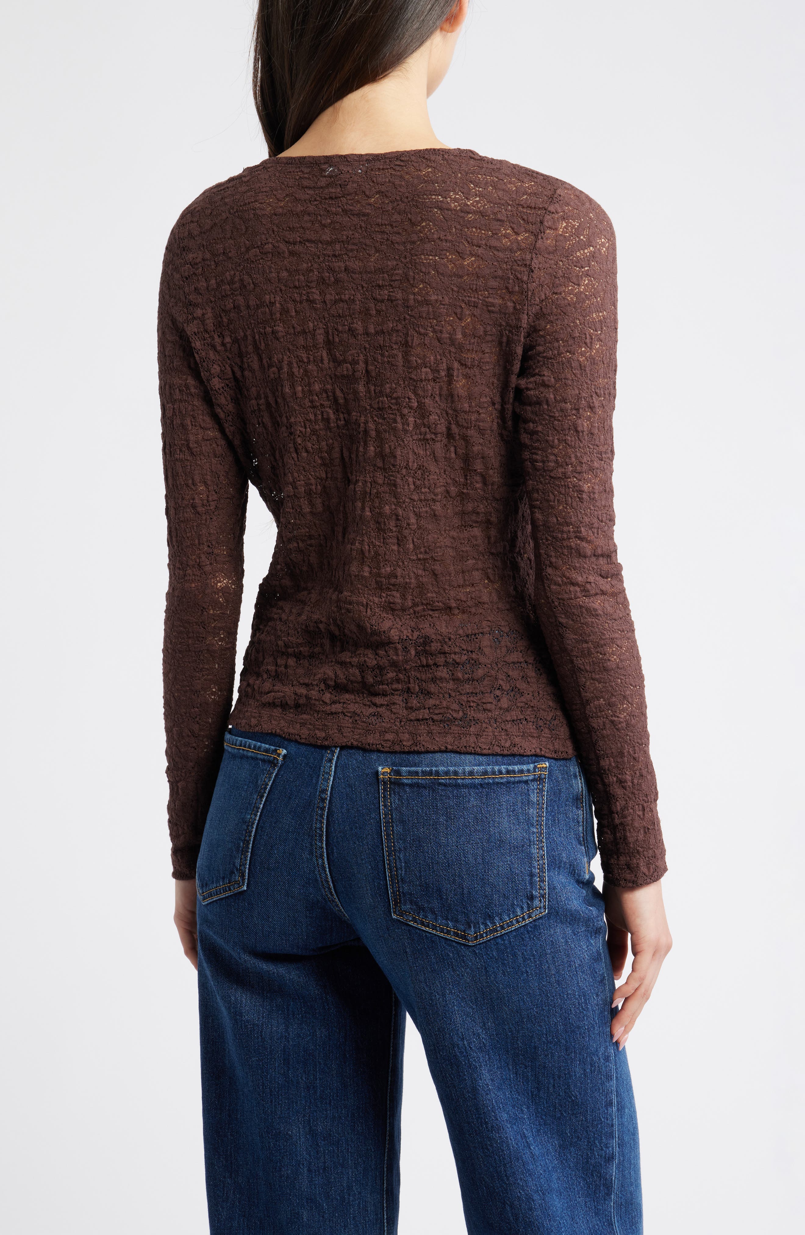 Cyrah Stretch Lace Cardigan - image 2