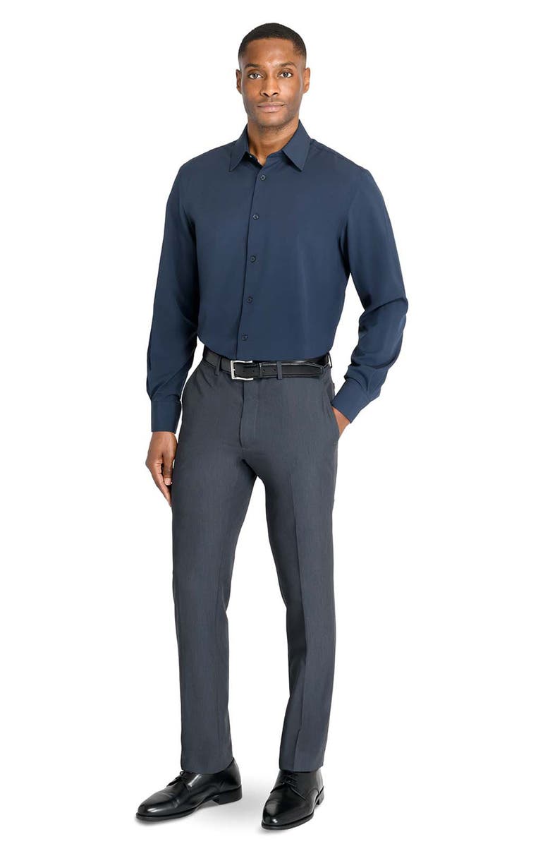 W.R.K Regular Fit Solid Performance Dress Shirt, Alternate, color, Navy