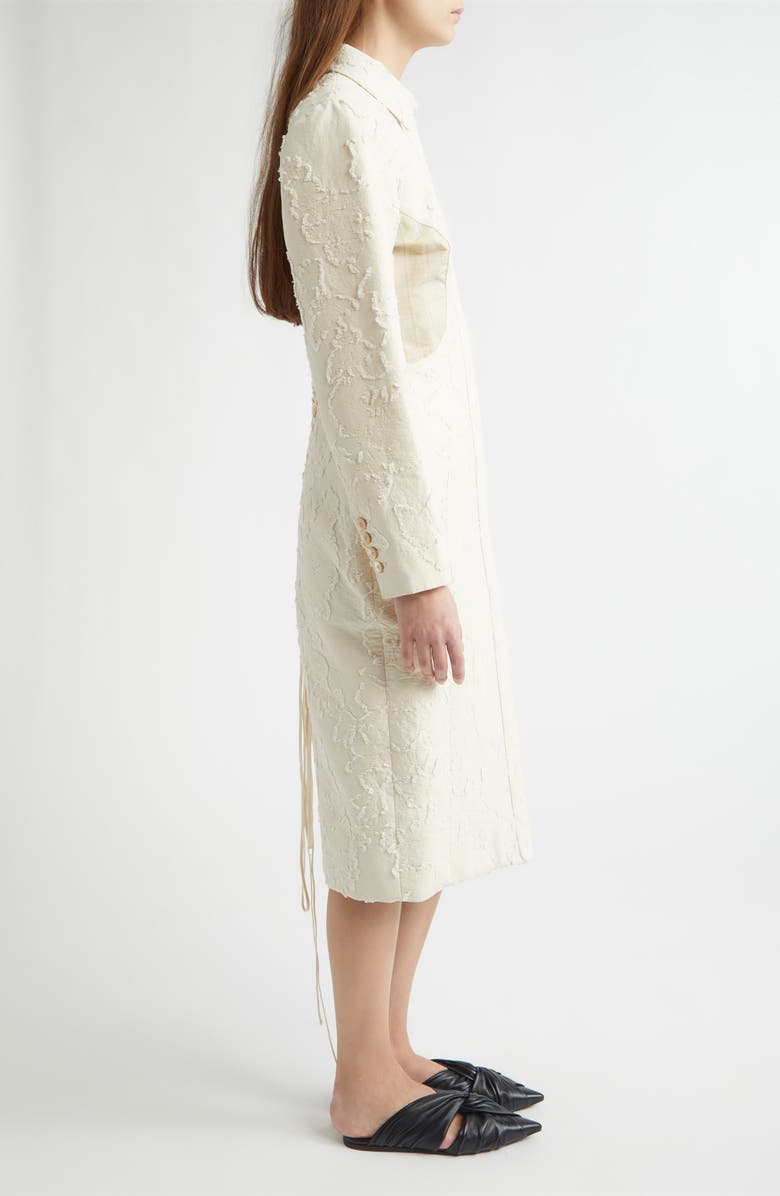 Meruert Tolegen Floral Jacquard Cocoon Coat, Alternate, color, Cotton Jacquard