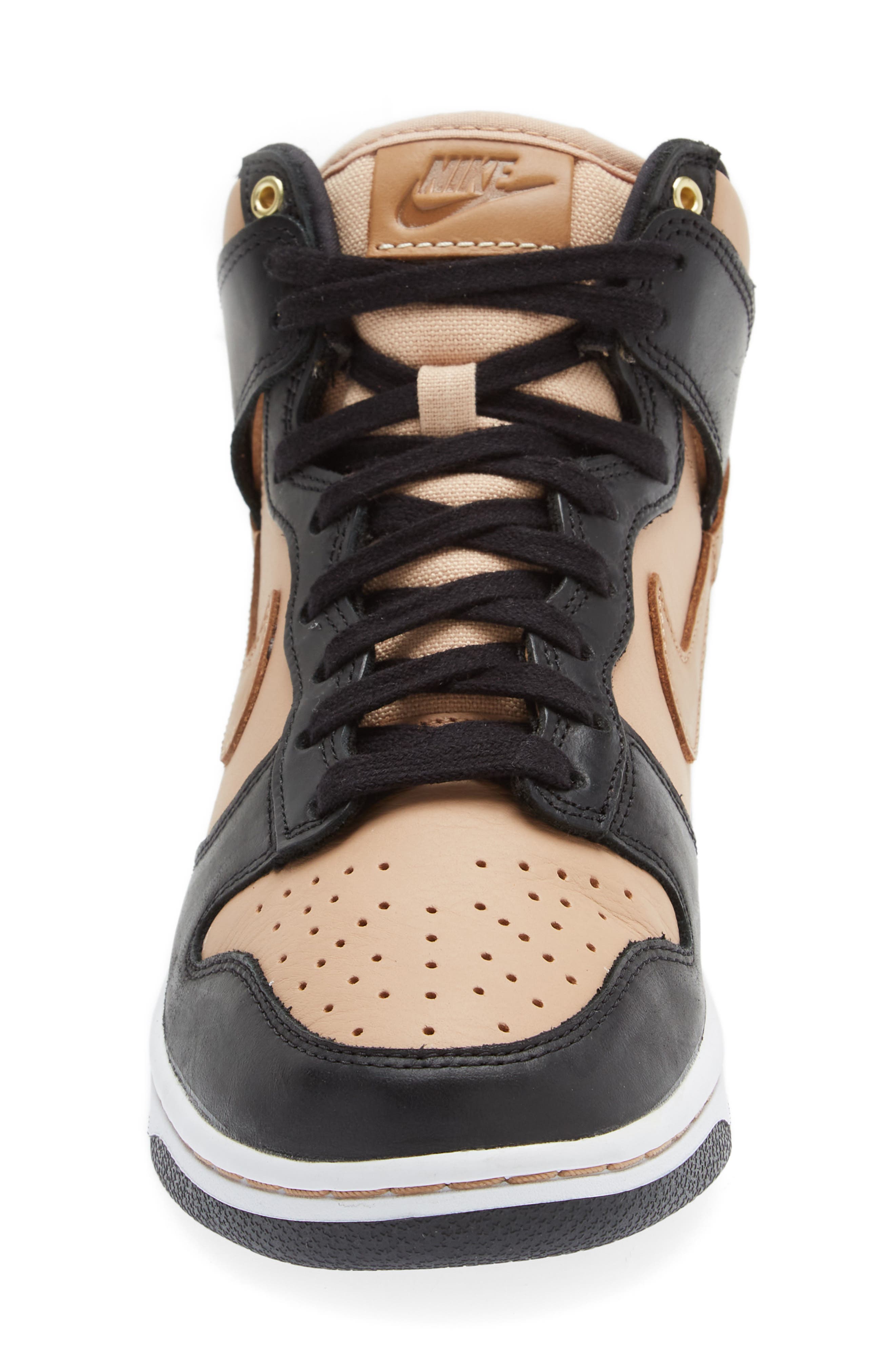 Dunk High LXX Basketball Sneaker, Alternate, color, BLACK/ FLAX/ TAN/ WHITE