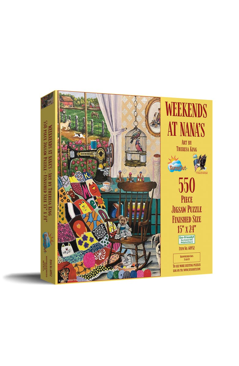 Sunsout Weekends at Nana's 550 piece Jigsaw Puzzle for Adults, Main, color, Multicolor