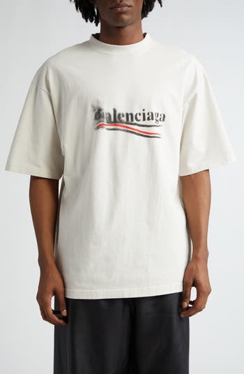 Balenciaga political logo t shirt hotsell