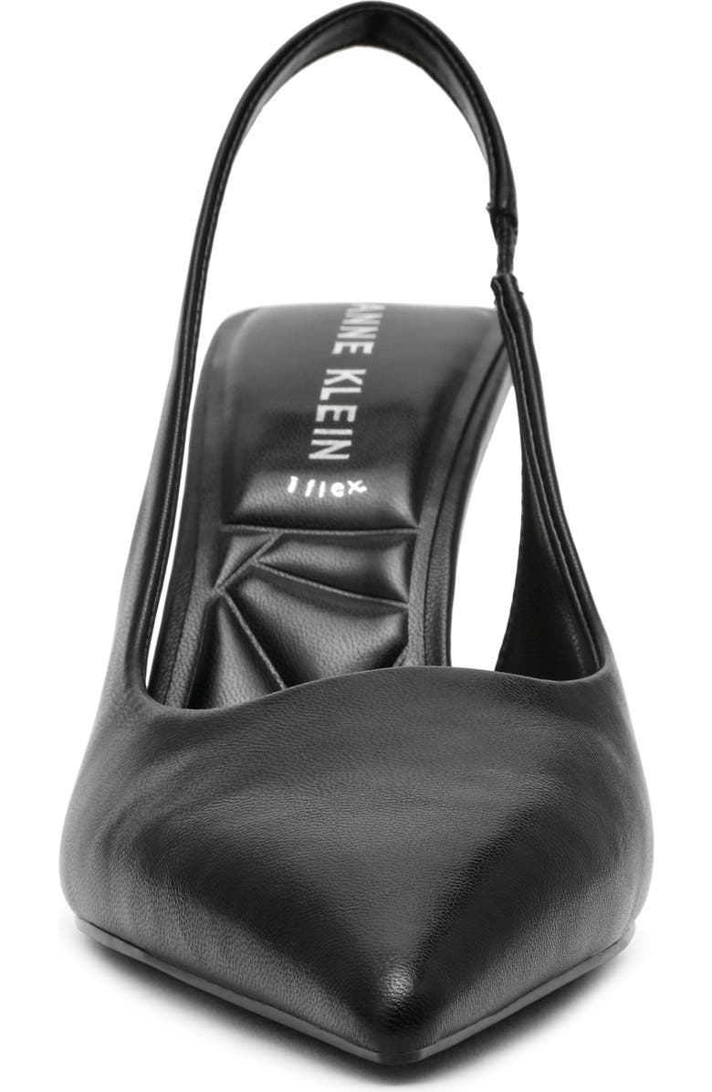 Anne Klein Itzy Pointed Toe Slingback Pump, Alternate, color, Black Smooth