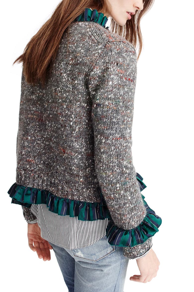 Sweater Lady Jacket, Alternate, color, CHARCOAL MULTI
