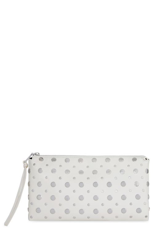 Rebecca Minkoff Ayla Stud Faux Leather Clutch