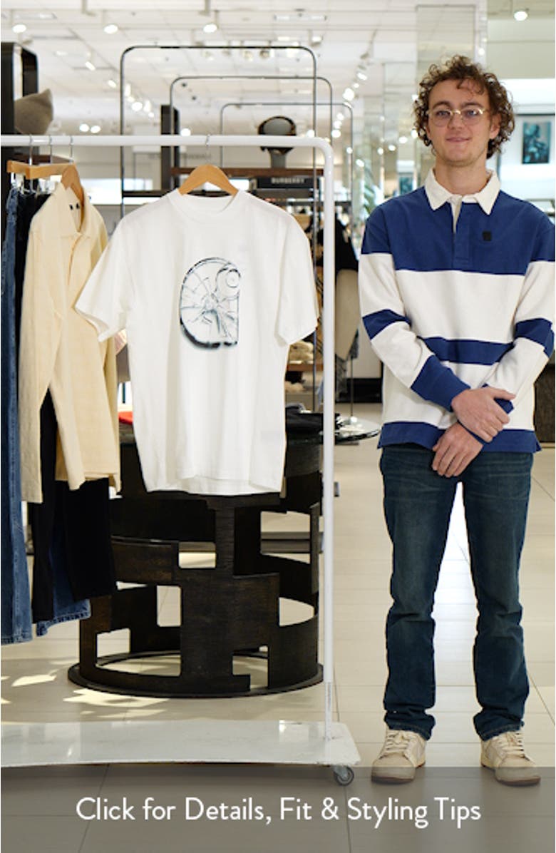 Shattered Logo Organic Cotton Graphic T-Shirt, sales video thumbnail