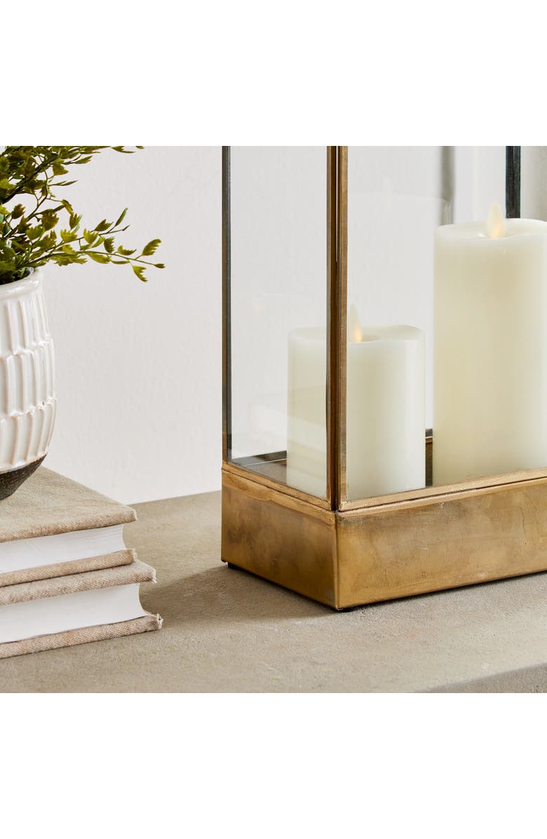 Napa Home & Garden Cottage Hurricane, Alternate, color, Gold