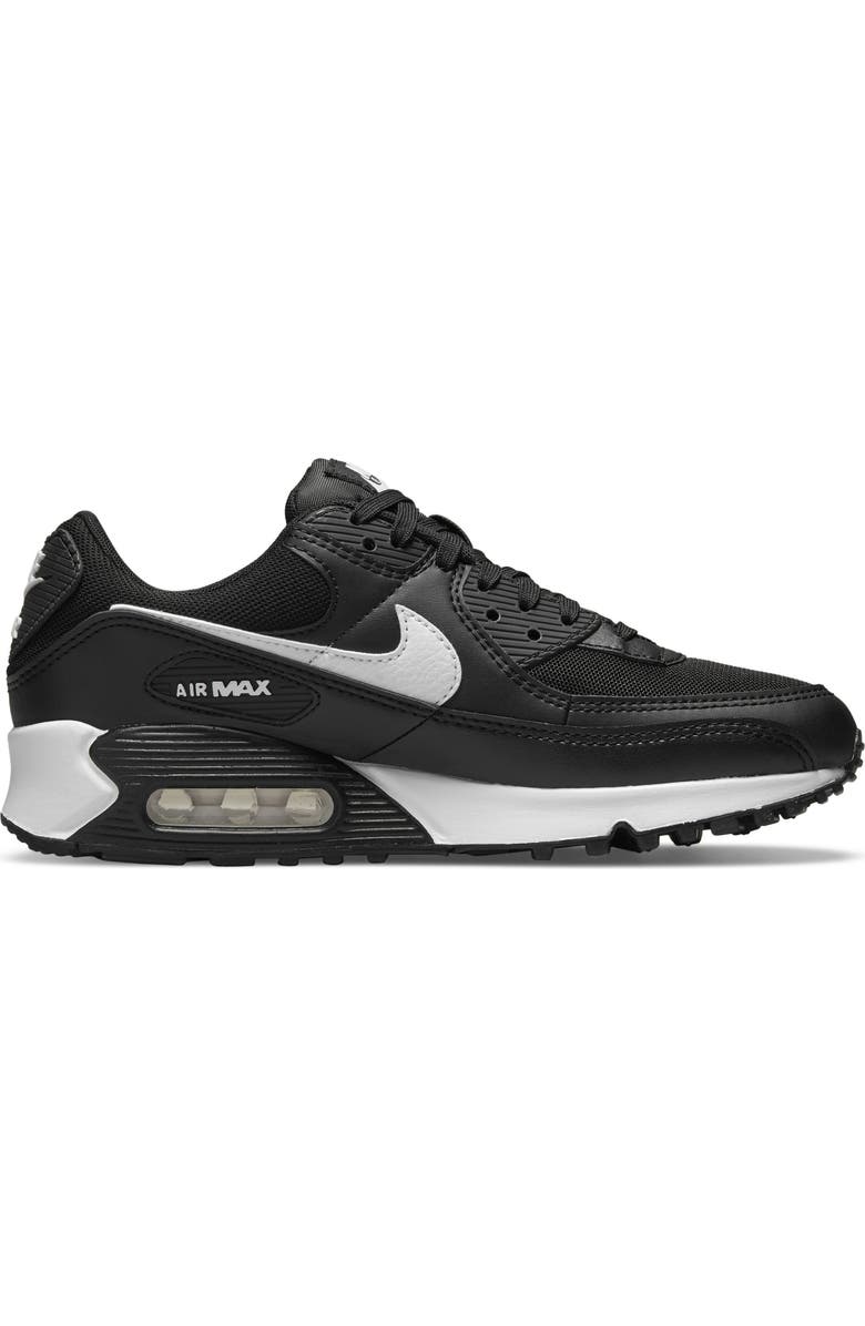 Nike Air Max 90 Sneaker, Alternate, color, 002 Black/White
