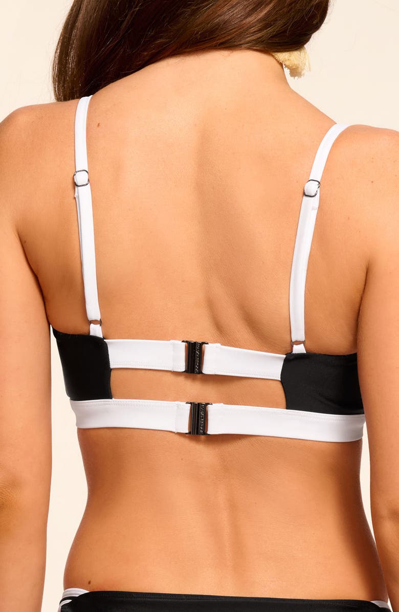 Ramy Brook Cari Metallic Trim Bikini Top, Alternate, color, 