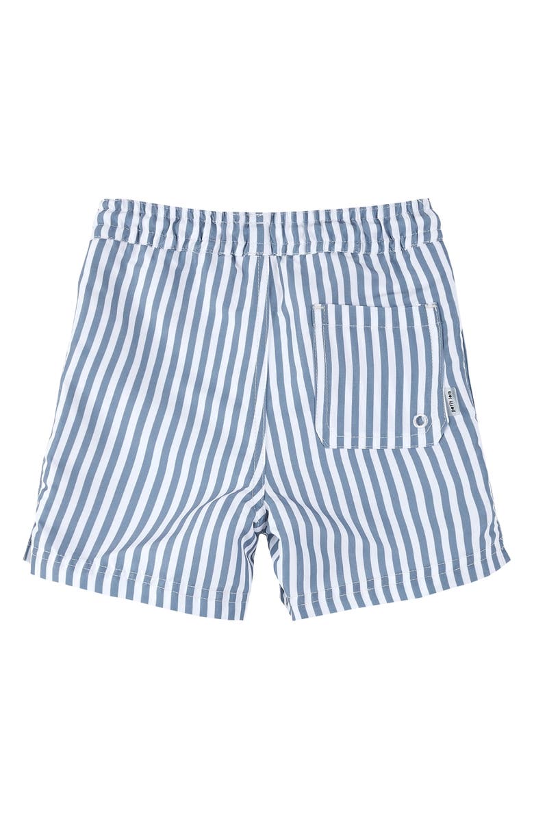 Petit Lem Kids' Stripe Swim Trunks, Alternate, color, Blue