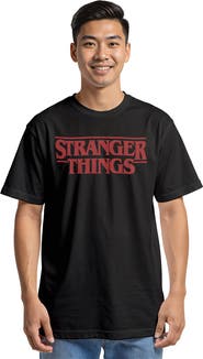 Stranger Things Netflix Men's Bold Logo Short Sleeve Graphic T-Shirt