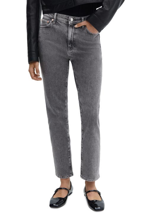 【YOURNUS】Marble Gray Crop Denim Pants Women's Grey Cropped Jeans | Nordstrom