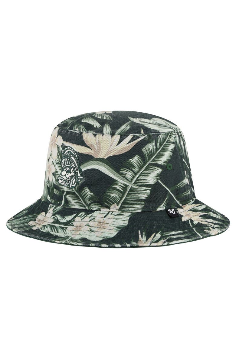 '47 Men's '47 Green Michigan State Spartans Tropicalia Bucket Hat, Main, color, Green