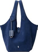 Polo Ralph Lauren Medium Polo Play Suede Tote
