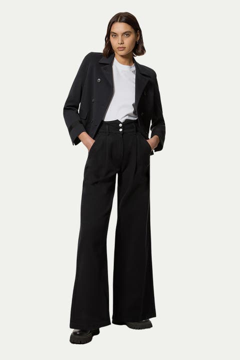 Wide Leg Denim Jeans