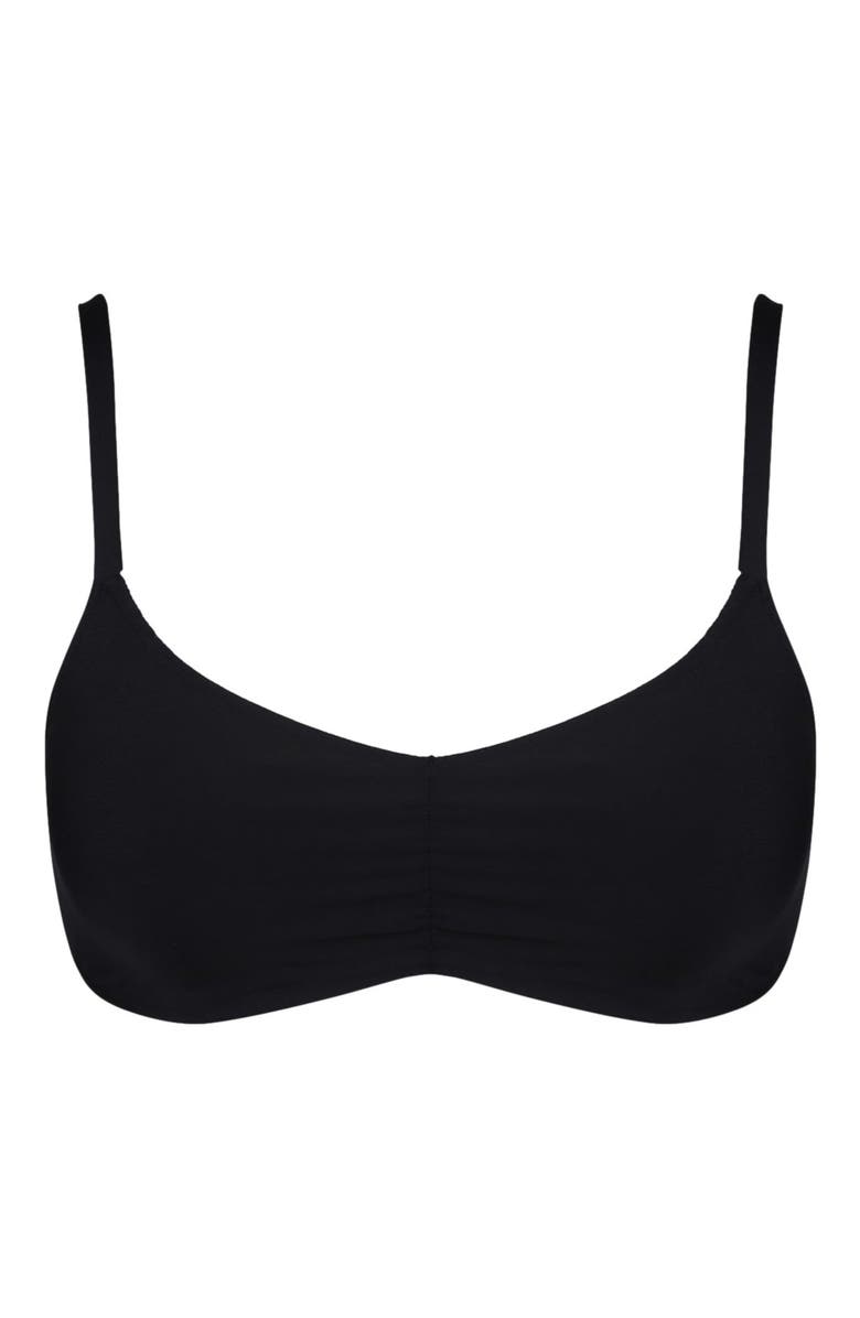 Swim Systems Pom Pom Sylvia Bralette Bikini Swimsuit Top, Alternate, color, Black