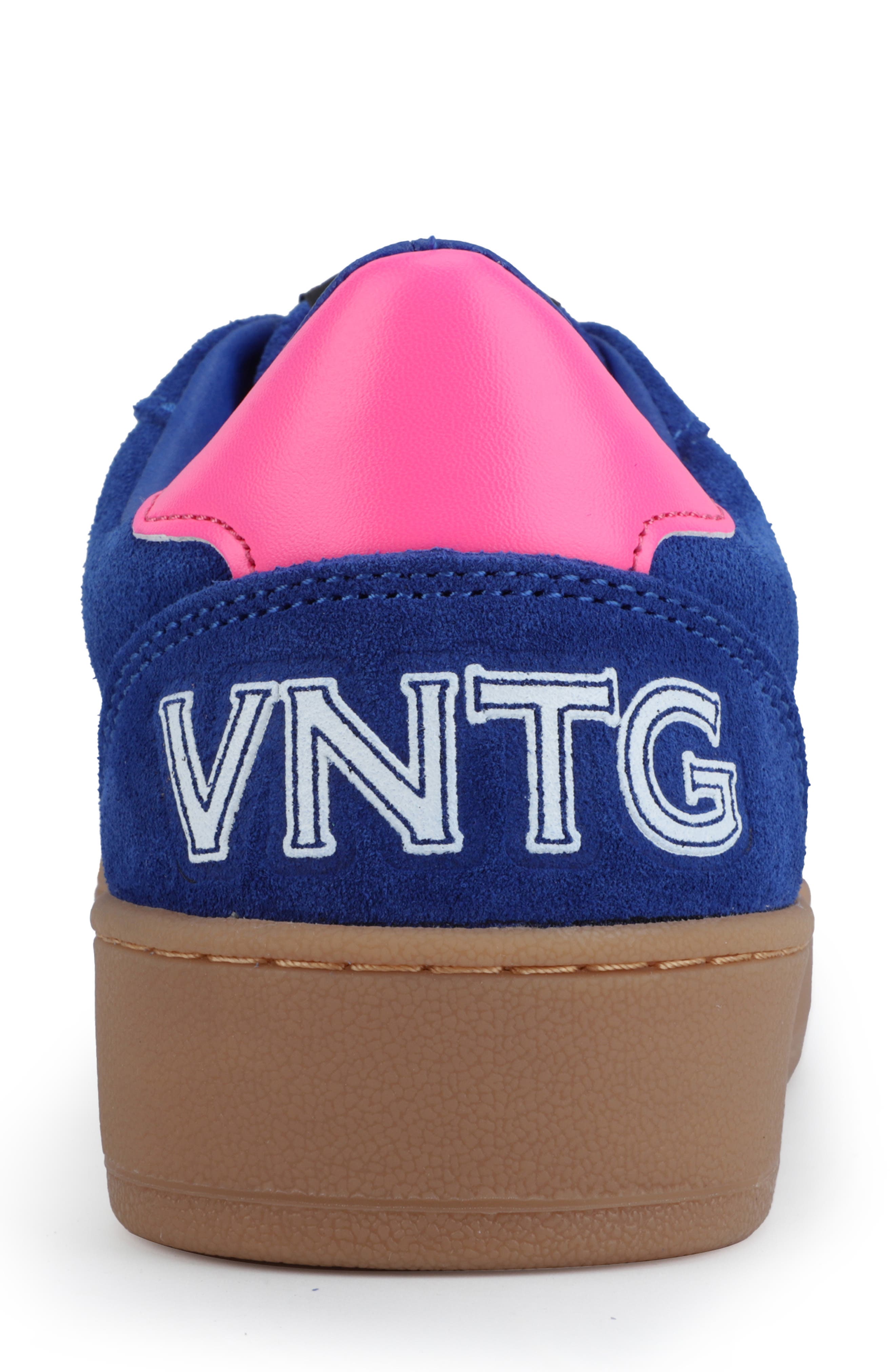 Denisse Genuine Calf Hair Sneaker, Alternate, color, ELECTRIC BLUE/ PINK POP