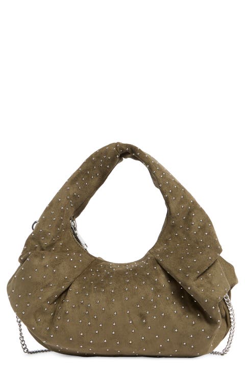 Studded Hobo Bag