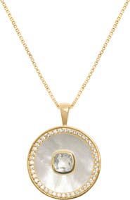 Freya Rose White Topaz Mother of Pearl Necklace