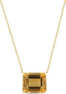 Bony Levy 14K Yellow Gold Semiprecious Stone Cube Pendant Necklace
