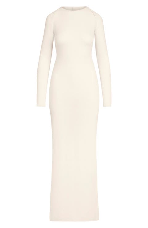 Featherweight Cashmere Long Sleeve Maxi Dress