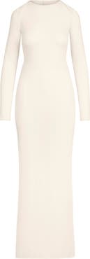 SKIMS Featherweight Cashmere Long Sleeve Maxi Dress
