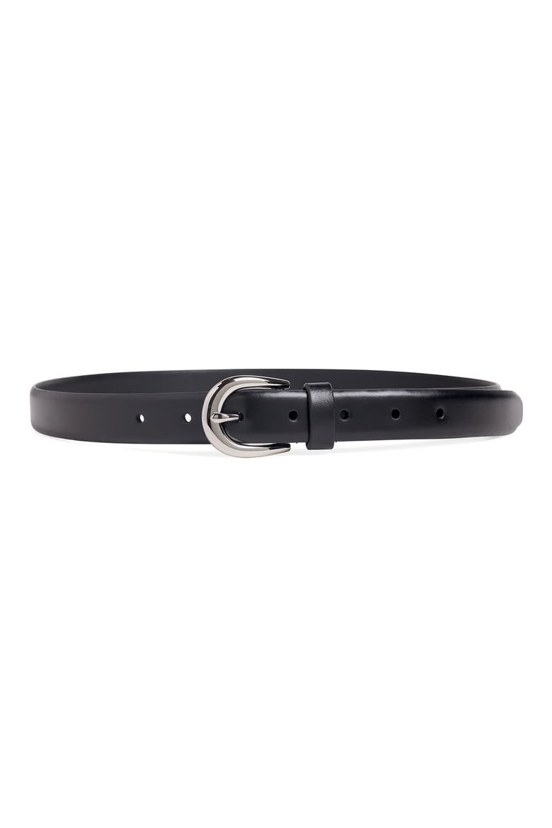 The Favorite Leather Belt, Alternate, color, BLACK / NICKEL