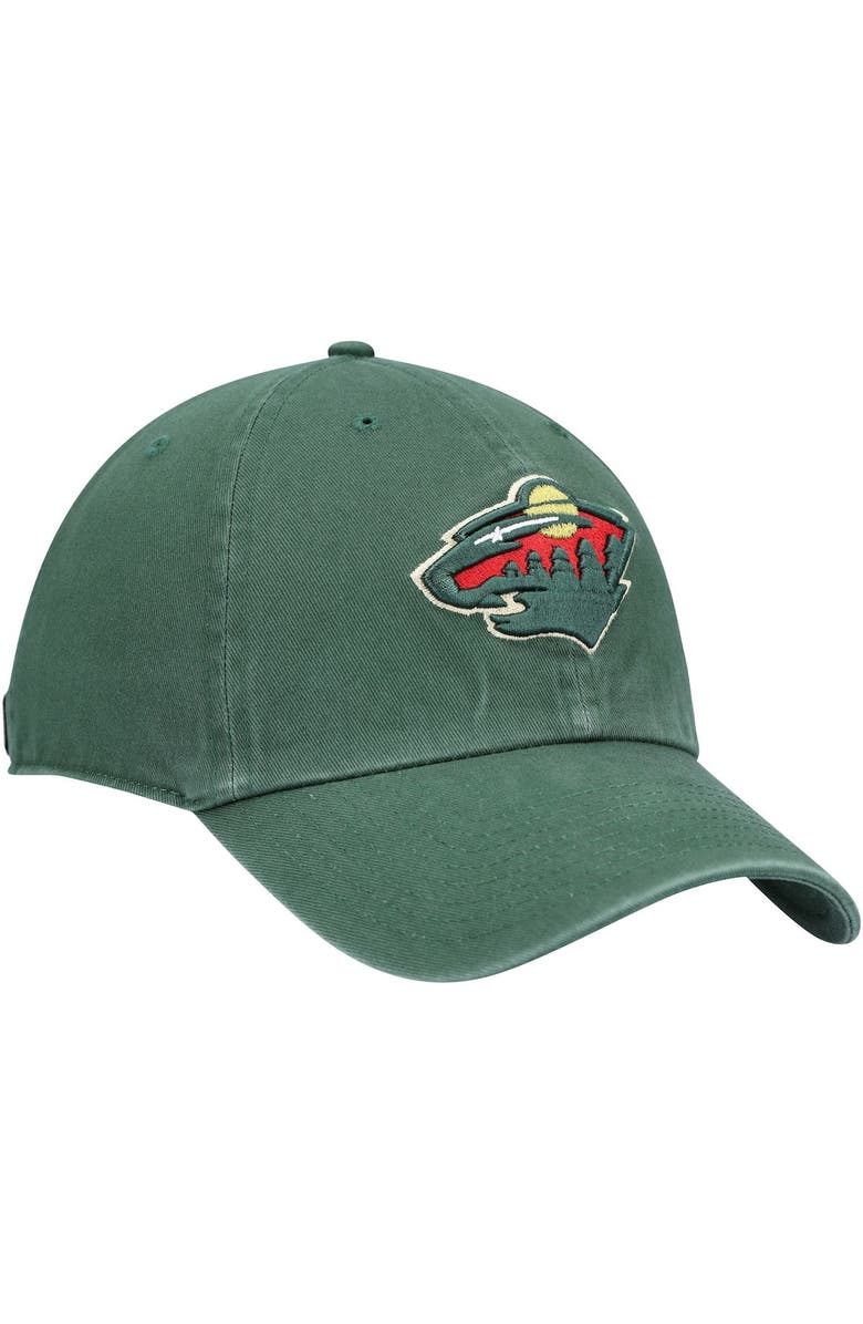 '47 Men's '47 Green Minnesota Wild Team Clean Up Adjustable Hat, Alternate, color, Green