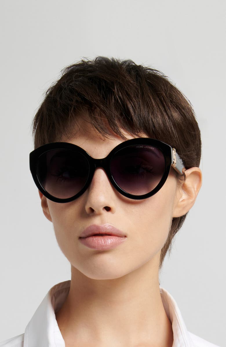 Marc Jacobs 56mm Cateye Sunglasses, Alternate, color, 