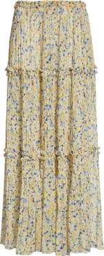 Ulla Johnson Virginie Floral Silk Maxi Skirt