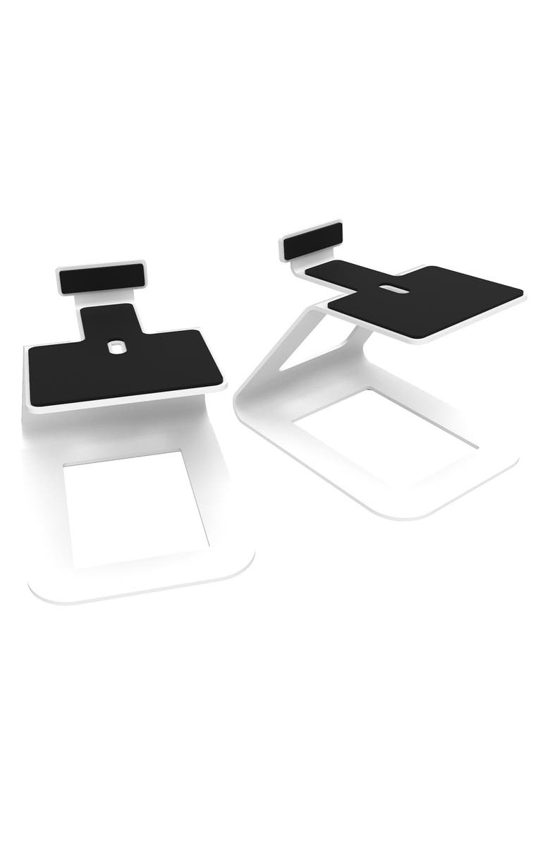 Kanto YU6 Powered Bookshelf Speakers with SE6 Elevated Desktop Speaker Stands, Alternate, color,