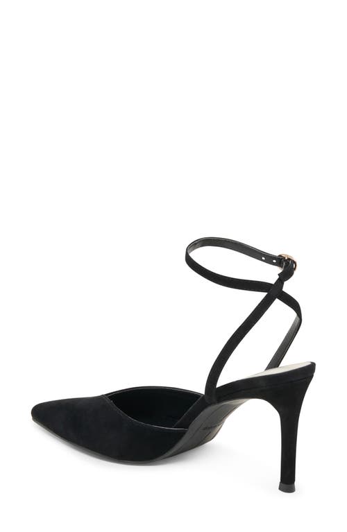 Dolce Vita Keisha Ankle Strap Pump In Onyx Suede