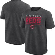 FANATICS Men's Fanatics Heather Charcoal Cincinnati Reds Top Notch T-Shirt