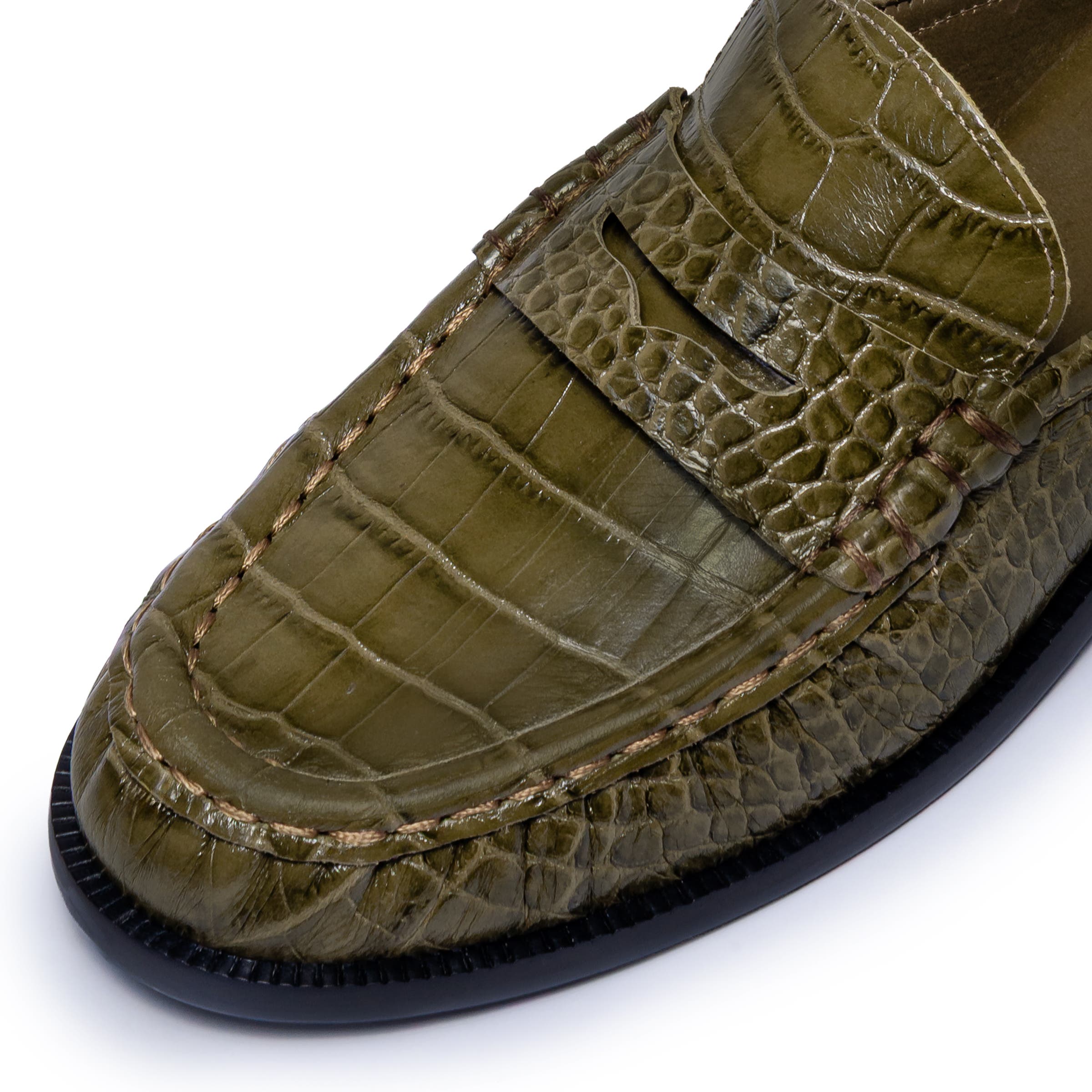 Tilda Mule Loafer Mule, Alternate, color, DARK OLIVE