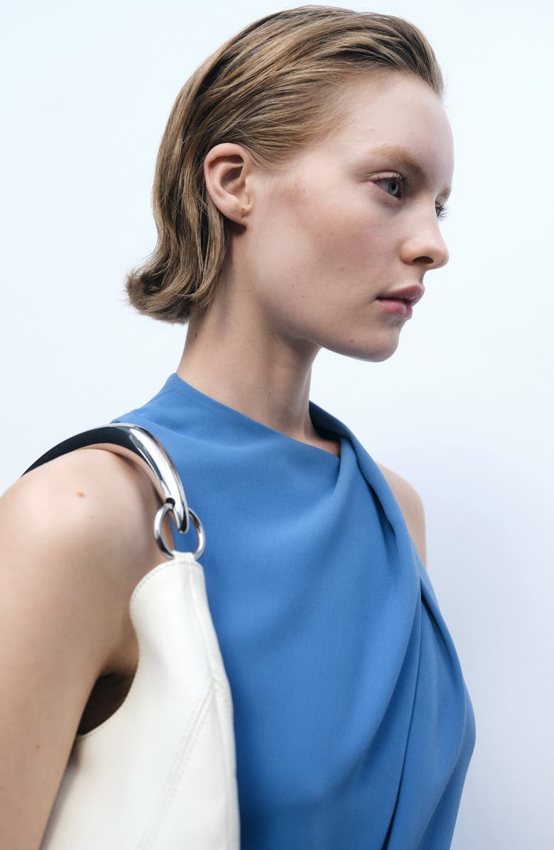 MANGO Belted Jumpsuit, Alternate, color, Blue