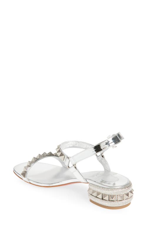 Christian Louboutin Sandal Pyrasand 30 In Silver