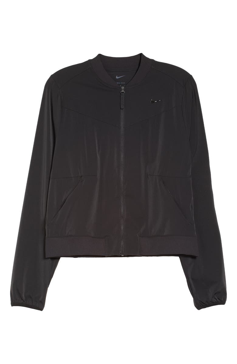 Nike Dri-FIT Bliss Bomber Jacket, Alternate, color, 