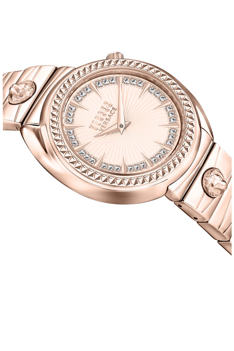 Brick Lane Sunray Bracelet Watch, 40mm, Alternate, color, ROSEGOLD