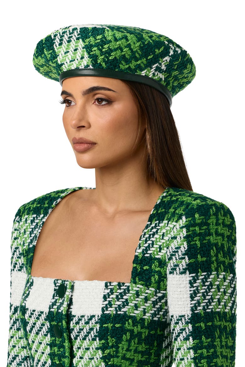 Boucle Plaid Beret, Main, color, PALAZZO PLAID