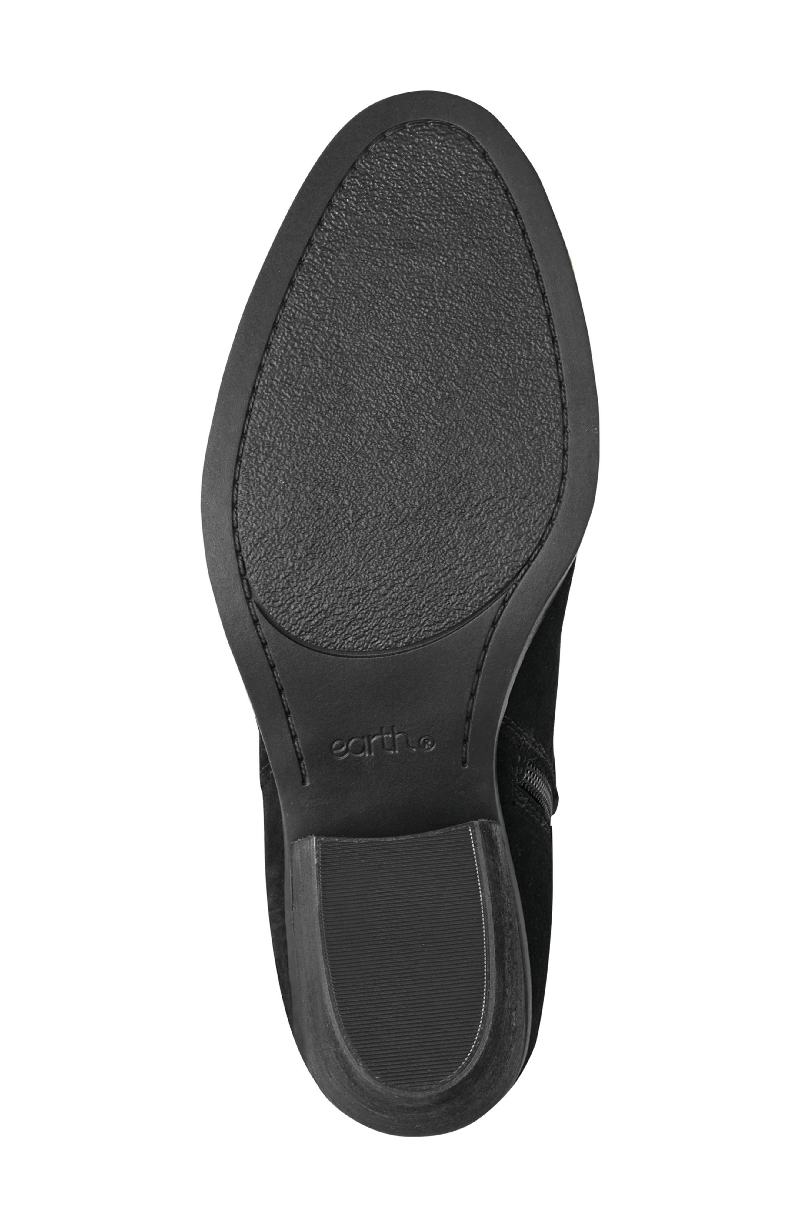 Corbin Fringe Strap Ankle Bootie, Alternate, color, BLACK