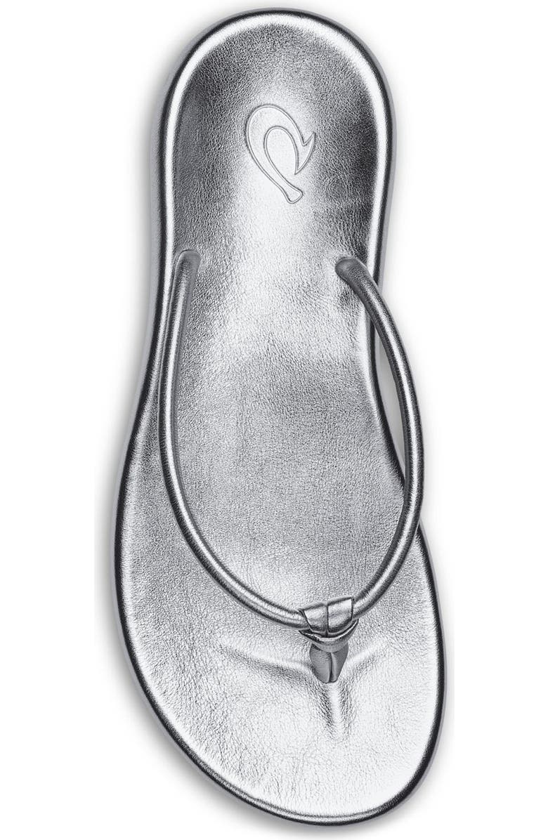 OluKai Huawai Flip Flop, Alternate, color, Silver / Silver