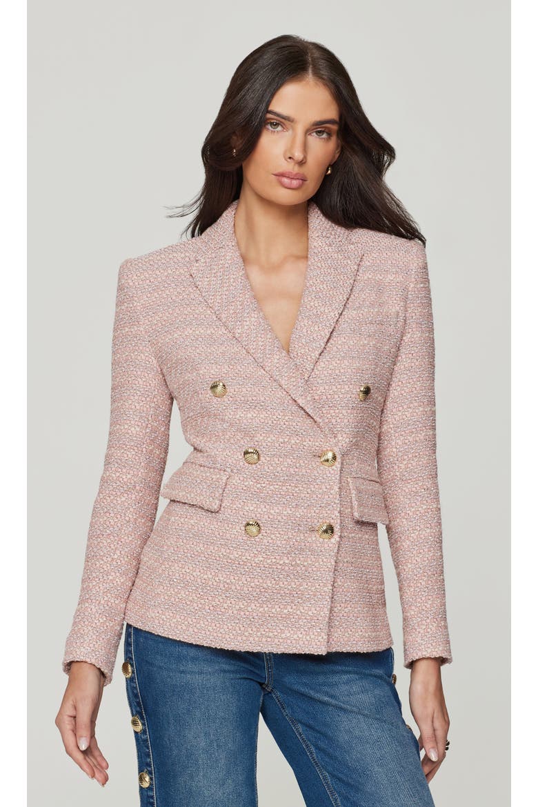 Arielle Tweed Blazer, Main, color, pink