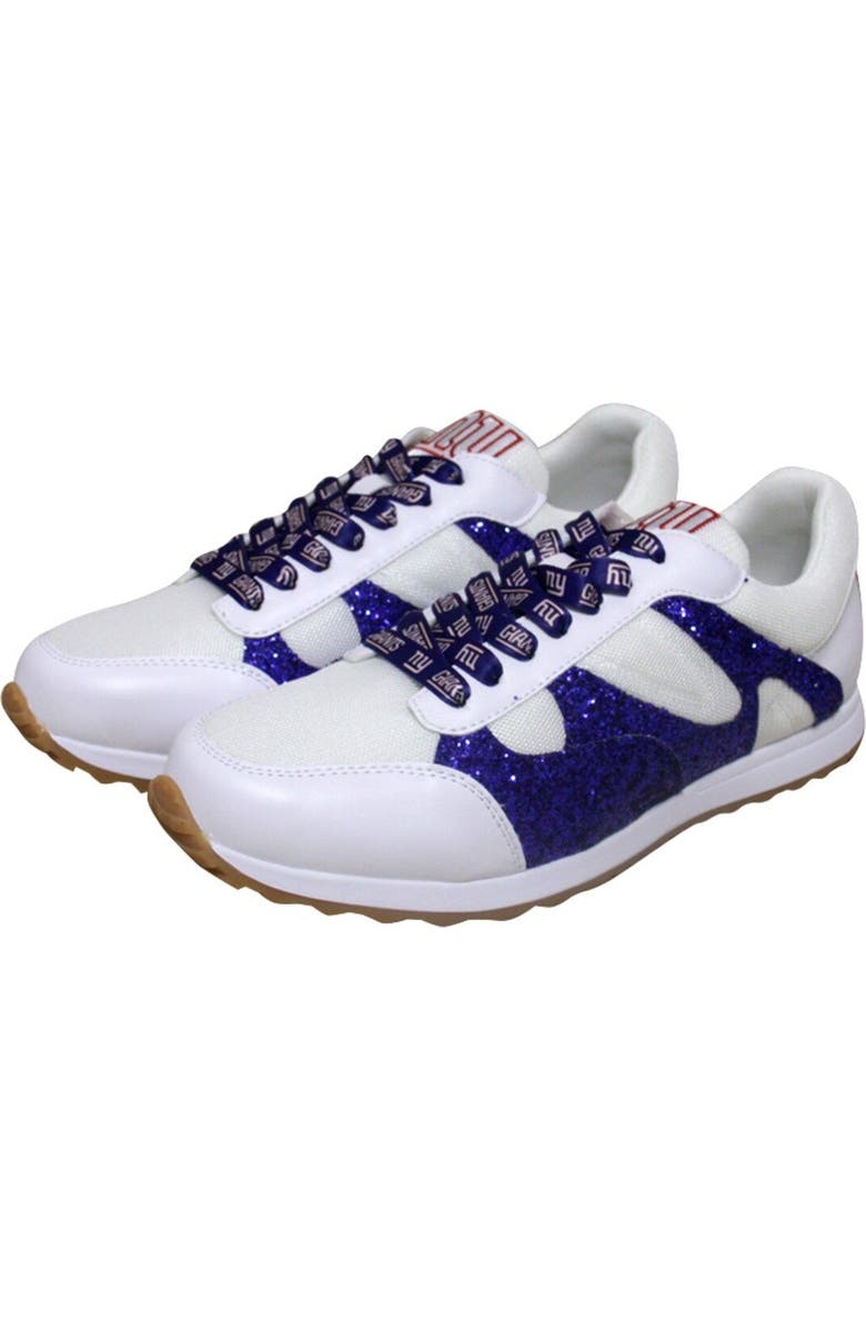 CUCE Women's Cuce White New York Giants Glitter Sneakers, Main, color, White