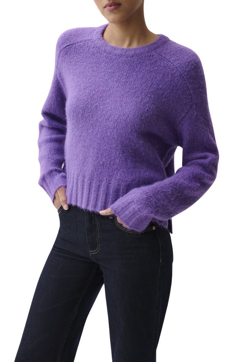 Adina Crewneck Sweater, Main, color, MOONLIT VIOLET